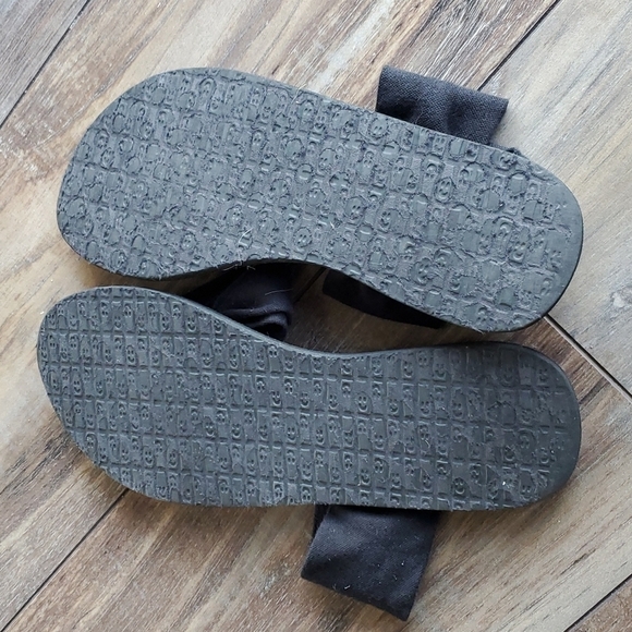 Sanuk Yoga sling flip flop thong sandals textile Strappy shoes sz 9 - Picture 7 of 9